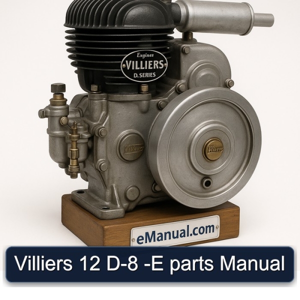 Villiers 12 D-8 -E parts Manual