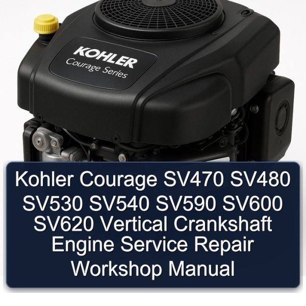 Kohler Courage SV470 SV480 SV530 SV540 SV590 SV600 SV620 Vertical Crankshaft Engine Service Repair Workshop Manual