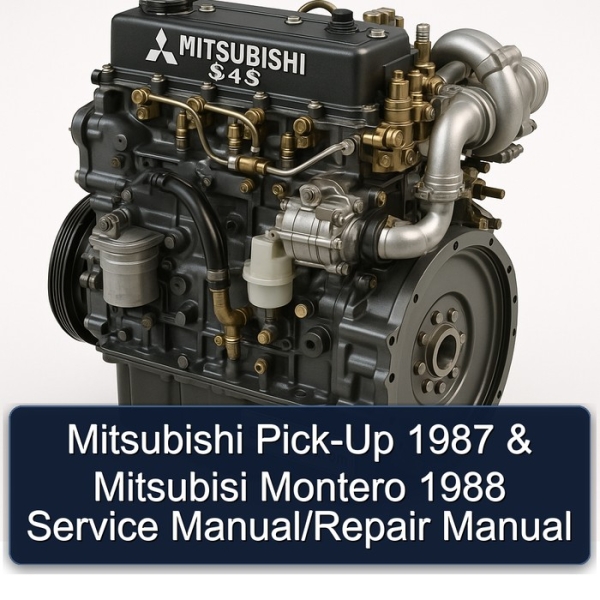 Mitsubishi Pick-Up 1987 & Mitsubisi Montero 1988 Service Manual/Repair Manual