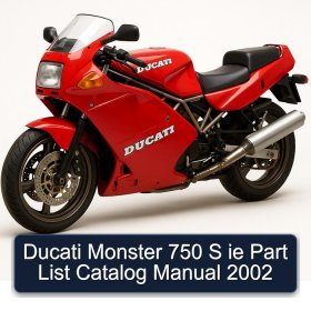 Ducati Monster 750 S ie Part List Catalog Manual 2002