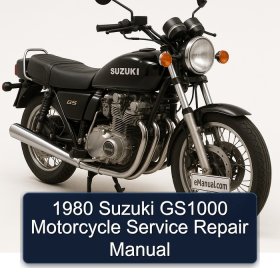 1980 Suzuki GS1000 Motorcycle Service Repair Manual