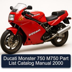Ducati Monster 750 M750 Part List Catalog Manual 2000