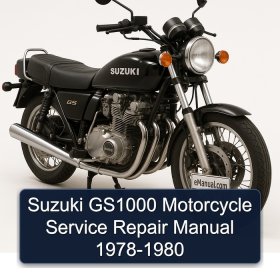 Suzuki GS1000 Motorcycle Service Repair Manual 1978-1980