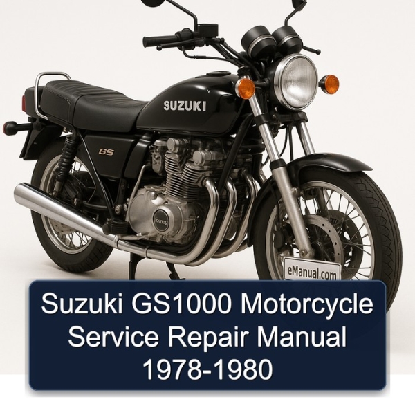 Suzuki GS1000 Motorcycle Service Repair Manual 1978-1980