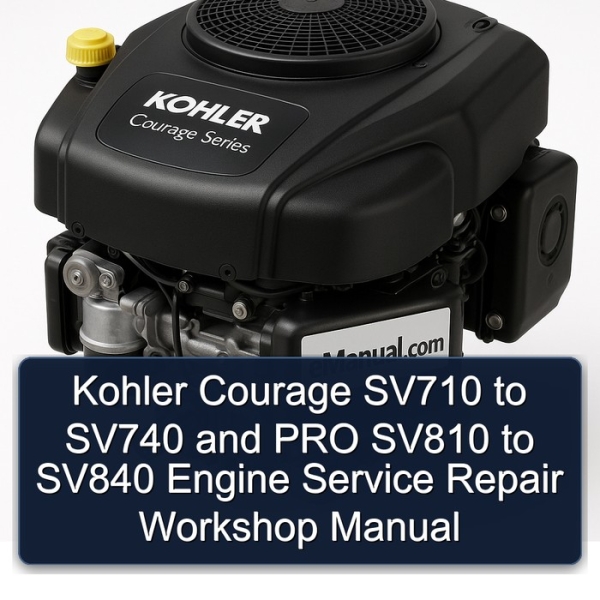 Kohler Courage SV710 to SV740 and PRO SV810 to SV840 Engine Service Repair Workshop Manual