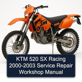 KTM 520 SX Racing 2000-2003 Service Repair Workshop Manual