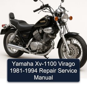 Yamaha Xv-1100 Virago 1981-1994 Repair Service Manual