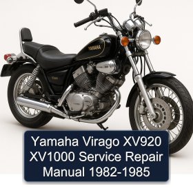 Yamaha Virago XV920 XV1000 Manual de servicio y reparación 1982-1985
