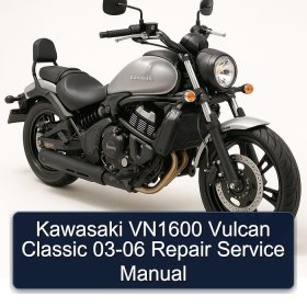 Kawasaki VN1600 Vulcan Classic 03-06 Repair Service Manual
