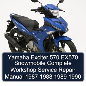 Yamaha Exciter 570 EX570 Snowmobile Complete Workshop Service Repair Manual 1987 1988 1989 1990