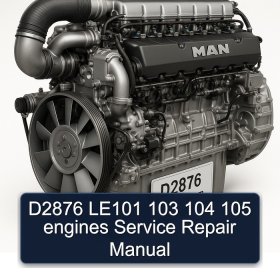 D2876 LE101 103 104 105 engines Service Repair Manual