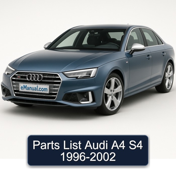 Parts List Audi A4 S4 1996-2002