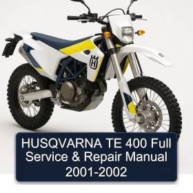 HUSQVARNA TE 400 Full Service & Repair Manual 2001-2002