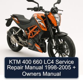 KTM 400 660 LC4 Service Repair Manual 1998-2005 + Owners Manual