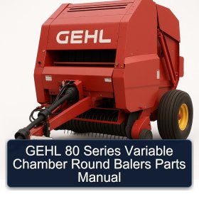 GEHL 80 Series Variable Chamber Round Balers Parts Manual