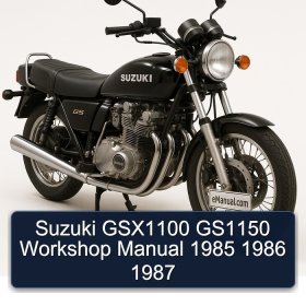 Suzuki GSX1100 GS1150 Workshop Manual 1985 1986 1987