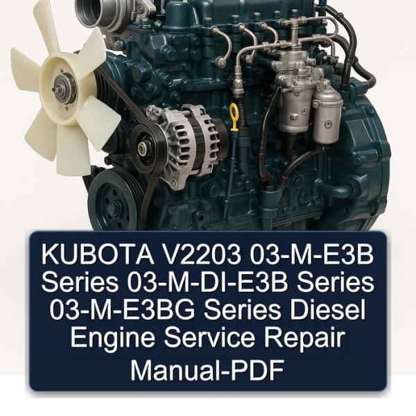KUBOTA V2203 03-M-E3B Series 03-M-DI-E3B Series 03-M-E3BG Series Diesel Engine Service Repair Manual-PDF