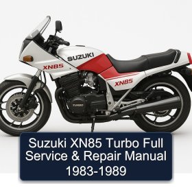 Suzuki XN85 Turbo Full Service & Repair Manual 1983-1989