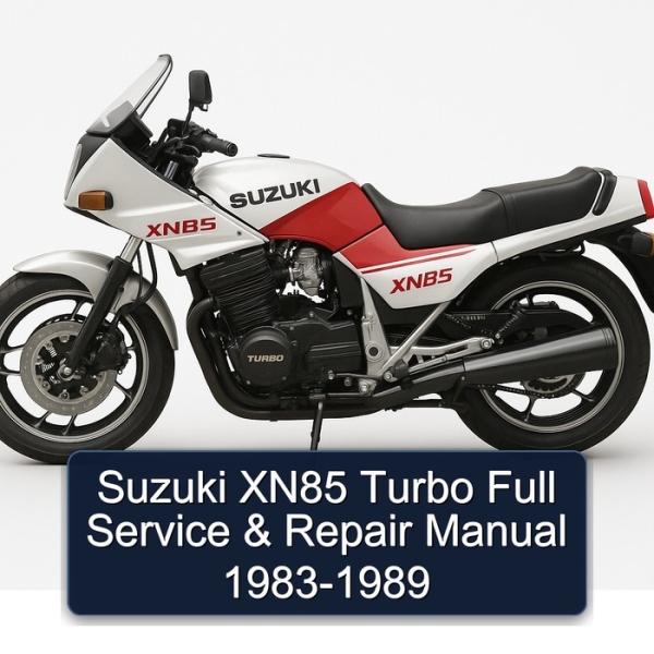 Suzuki XN85 Turbo Full Service & Repair Manual 1983-1989