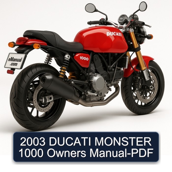 2003 DUCATI MONSTER 1000 Owners Manual-PDF