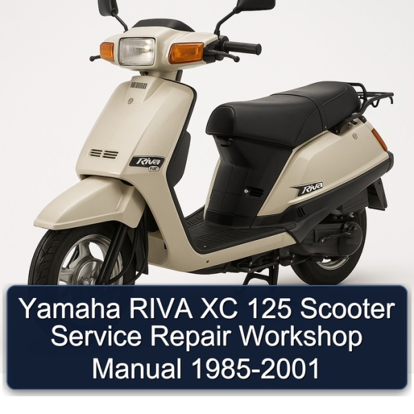 Yamaha RIVA XC 125 Scooter Service Repair Workshop Manual 1985-2001