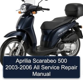 Aprilia Scarabeo 500 2003-2006 All Service Repair Manual