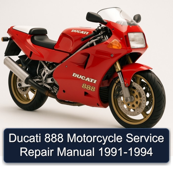 Ducati 888 Motorcycle Service Repair Manual 1991-1994