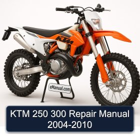 KTM 250 300 Repair Manual 2004-2010