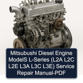 Mitsubushi Diesel Engine ModelS L-Series (L2A L2C L2E L3A L3C L3E) Service Repair Manual-PDF