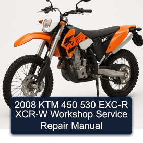 2008 KTM 450 530 EXC-R XCR-W Workshop Service Repair Manual