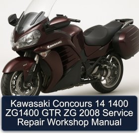 Kawasaki Concours 14 1400 ZG1400 GTR ZG 2008 Service Repair Workshop Manual