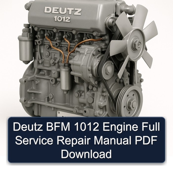 Deutz BFM 1012 Engine Full Service Repair Manual PDF Download