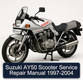 Suzuki AY50 Scooter Service Repair Manual 1997-2004