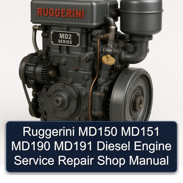 Ruggerini MD150 MD151 MD190 MD191 Diesel Engine Service Repair Shop Manual