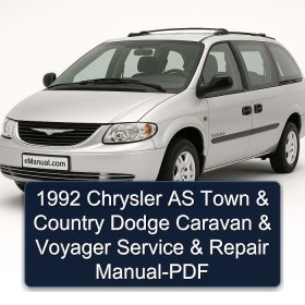 1992 Chrysler AS Town & Country Dodge Caravan & Voyager Service & Repair Manual-PDF