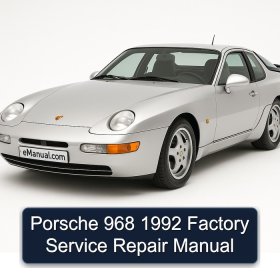 Porsche 968 1992 Factory Service Repair Manual