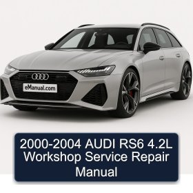 2000-2004 AUDI RS6 4.2L Workshop Service Repair Manual