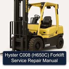 Hyster C008 (H650C) Forklift Service Repair Manual