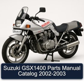 Suzuki GSX1400 Parts Manual Catalog 2002-2003