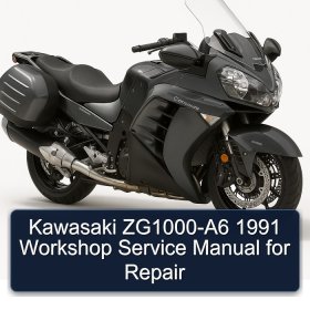 Kawasaki ZG1000-A6 1991 Workshop Service Manual for Repair