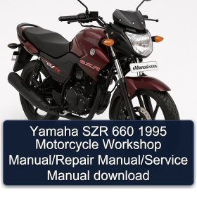 Yamaha SZR 660 1995 Motorcycle Workshop Manual/Repair Manual/Service Manual download