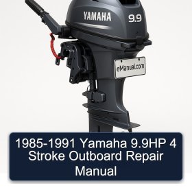 1985-1991 Yamaha 9.9HP 4 Stroke Outboard Repair Manual
