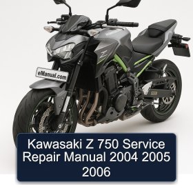 Kawasaki Z 750 Service Repair Manual 2004 2005 2006