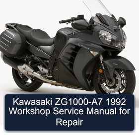 Kawasaki ZG1000-A7 1992 Workshop Service Manual for Repair