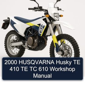2000 HUSQVARNA Husky TE 410 TE TC 610 Workshop Manual