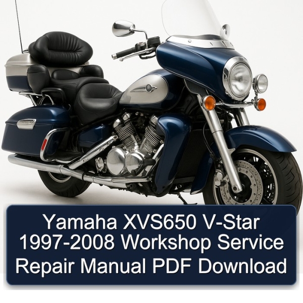 Yamaha XVS650 V-Star 1997-2008 Workshop Service Repair Manual PDF Download