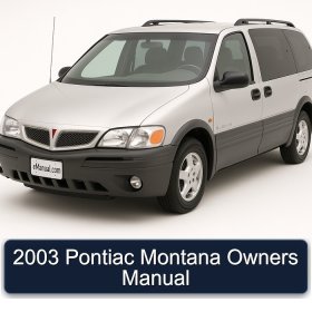 2003 Pontiac Montana Owners Manual