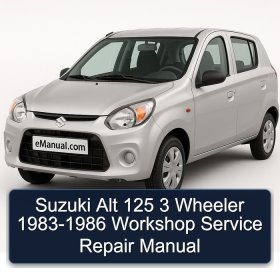 Suzuki Alt 125 3 Wheeler 1983-1986 Workshop Service Repair Manual