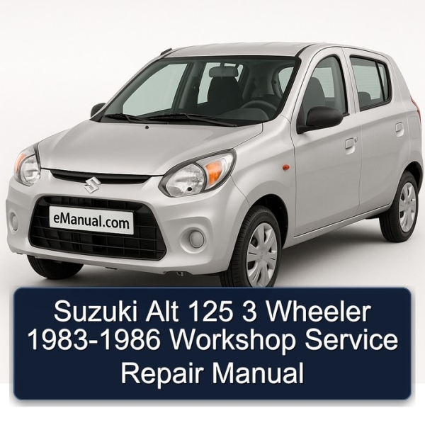 Suzuki Alt 125 3 Wheeler 1983-1986 Workshop Service Repair Manual