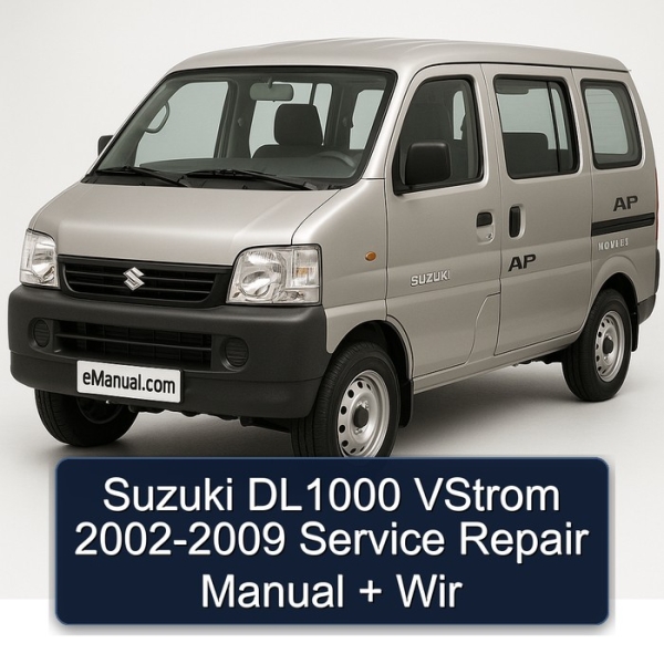 Suzuki DL1000 VStrom 2002-2009 Service Repair Manual + Wir